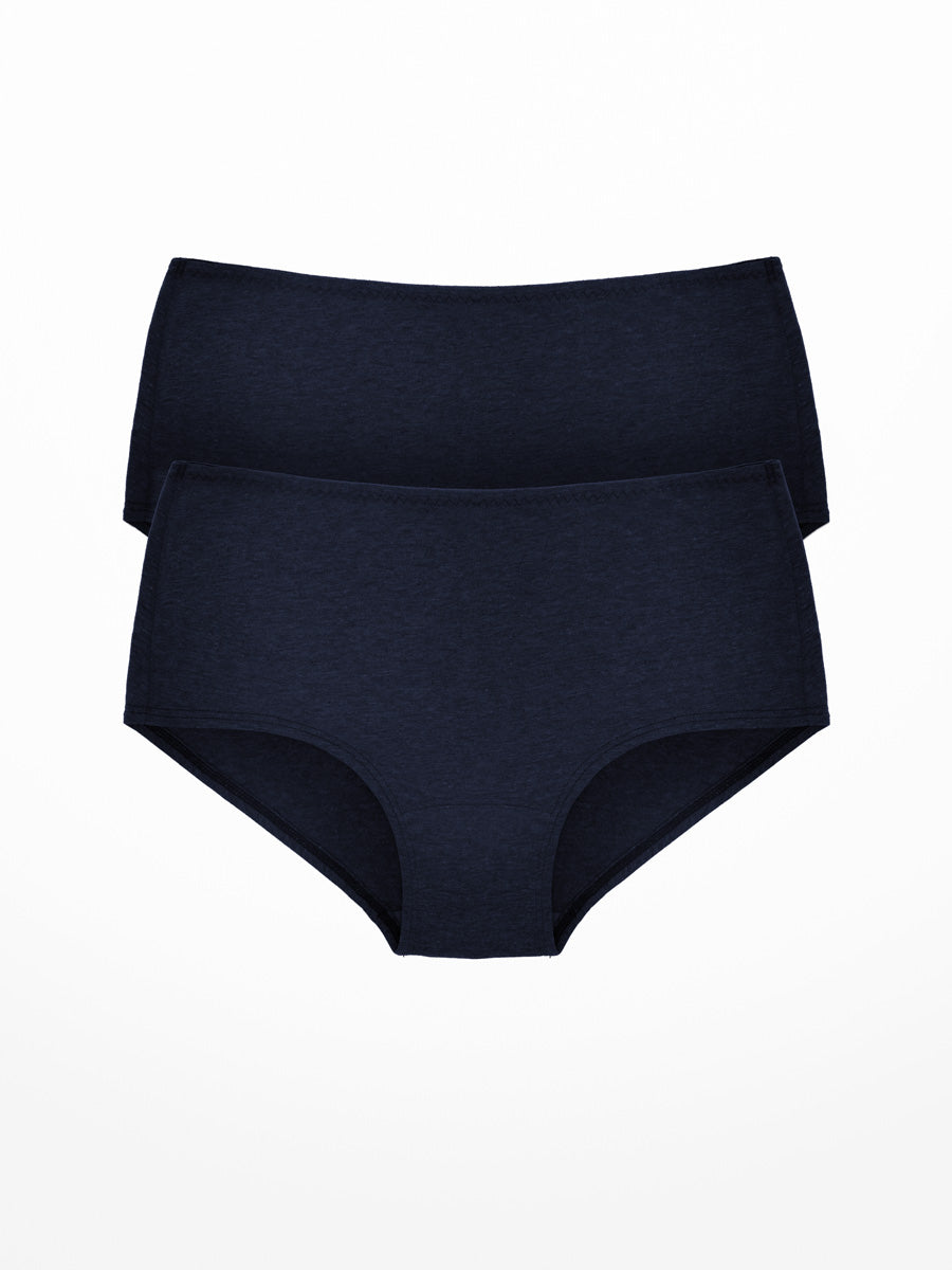 2-Pack Comfort-Stretch Cotton Brief in Midnight Blue
