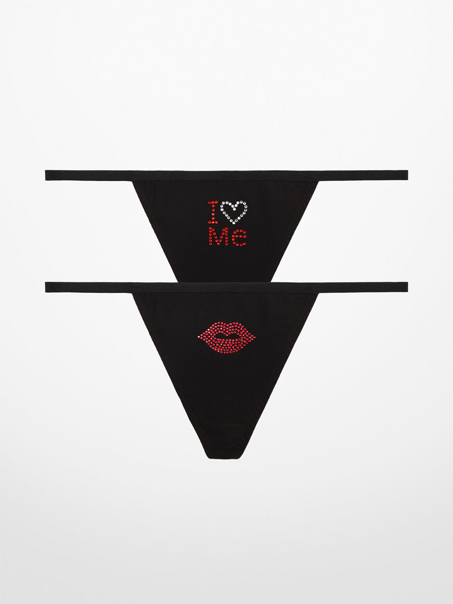2-Pack Kiss &amp; Tell V-String Panty