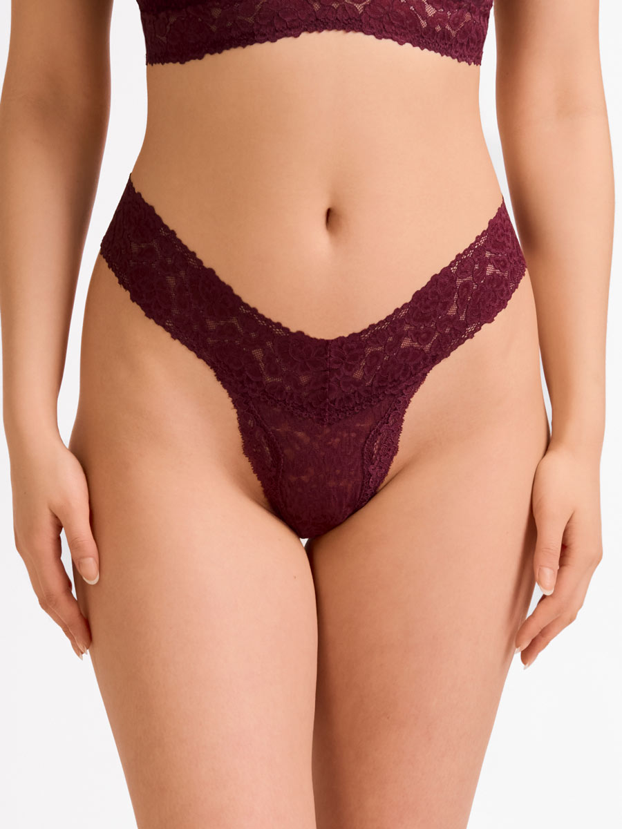 3-Pack Luxe-Stretch Lace Thong