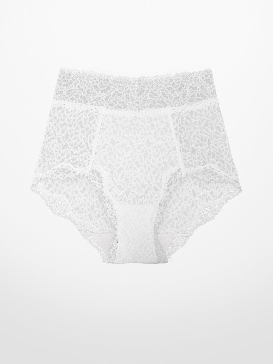 Luxe-Stretch Tummy Tuck Shortie in-White