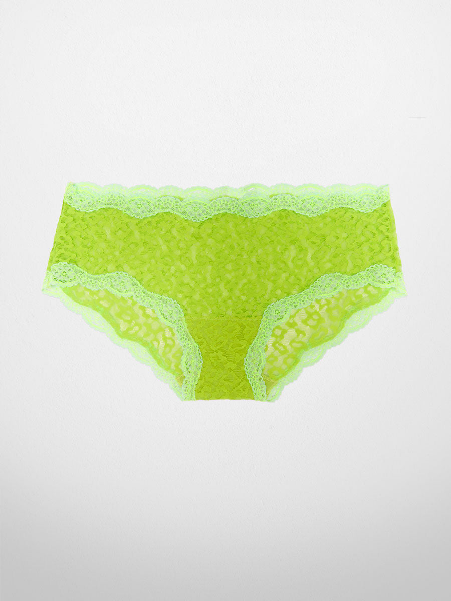 Ever-Stretch Lace Hipster - Neon Lime - LoveSuze