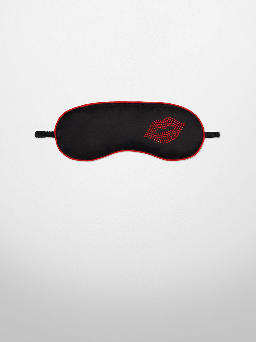 Kiss Lips Satin Eye Mask - LoveSuze
