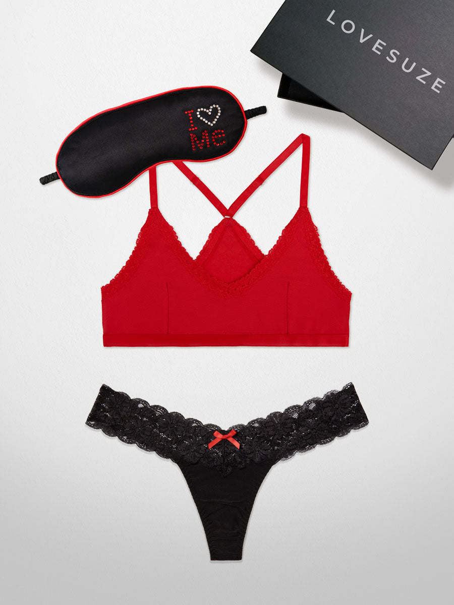 NoHo Racerback Bra and SUZE Thong Gift Set - LoveSuze